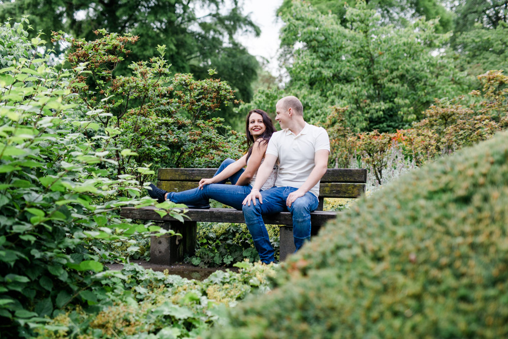 Paarshooting in Planten und Blomen am Wasserfall